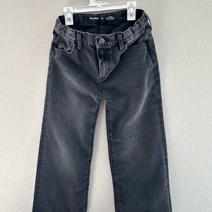 Faded black wide leg, baggy jeans